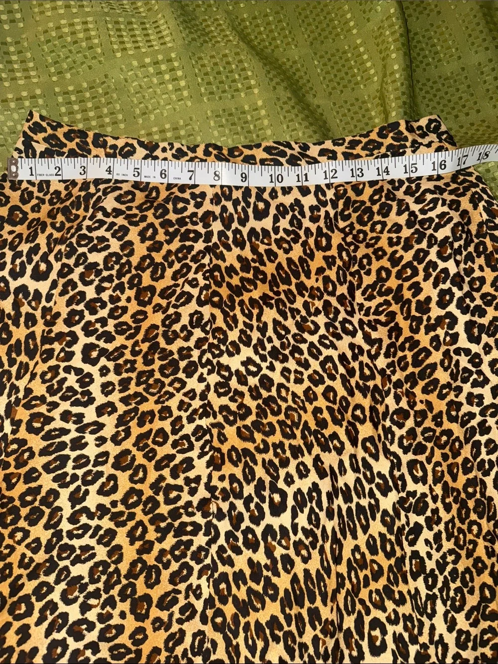 Michael Kors silk NWOT Leopard Print A-Line Women's Skirt - Tan and Black